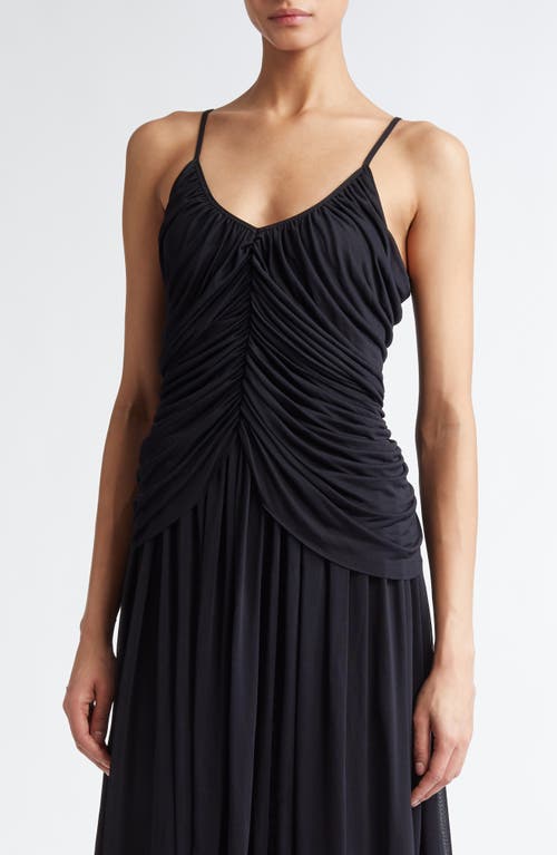 Giambattista Valli Draped Jersey Gown In Black
