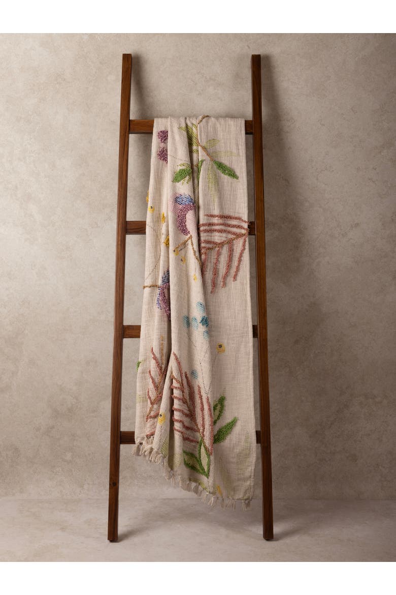 Bahara Throw Blanket 50"x60", Alternate, color, Multicolored