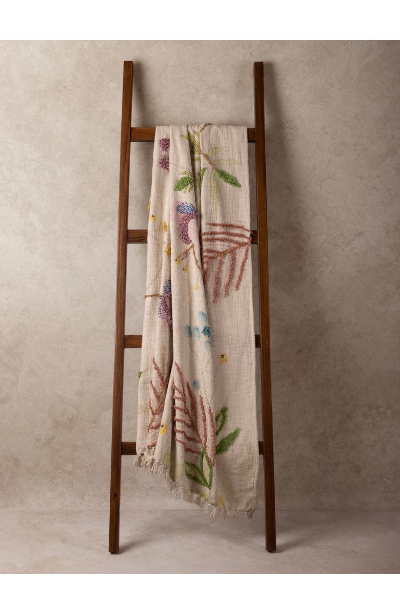 GAURI KOHLI Bahara Throw Blanket 50"x60", Alternate, color, Multicolored