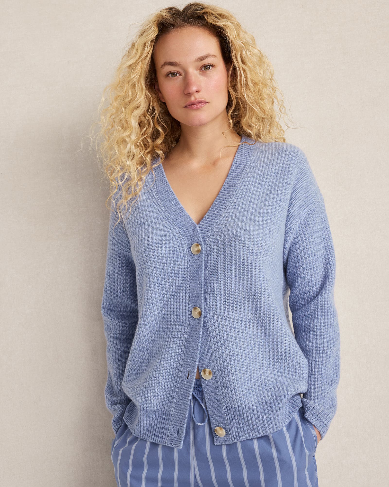 Cashmere Shaker Stitch Cardigan - image 4
