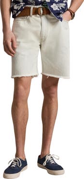 Polo Ralph Lauren Classic Fit Frayed Hem Denim Shorts