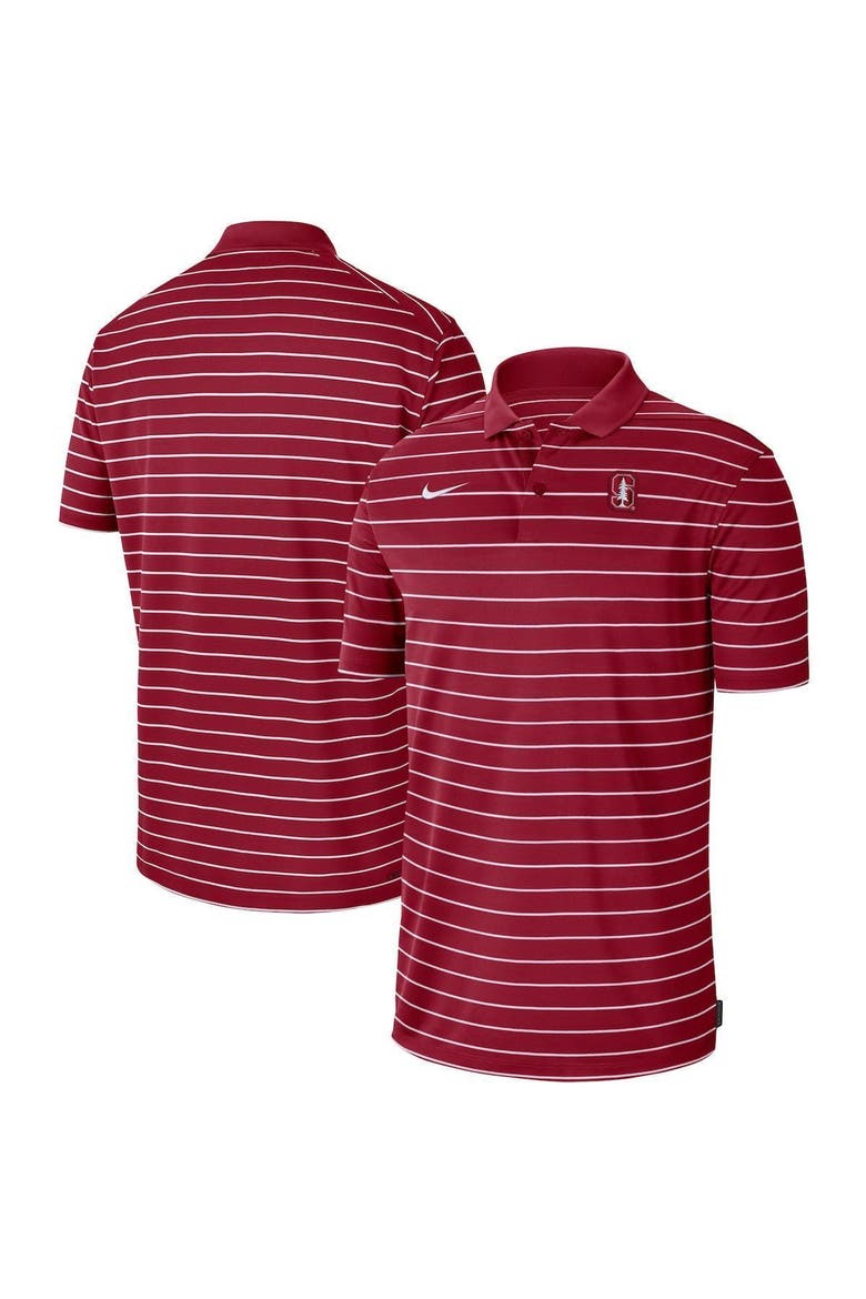 Men's Nike Cardinal Stanford Cardinal Icon Victory Coaches 2023 Early Season Performance Polo, Alternate, color, Cardinal
