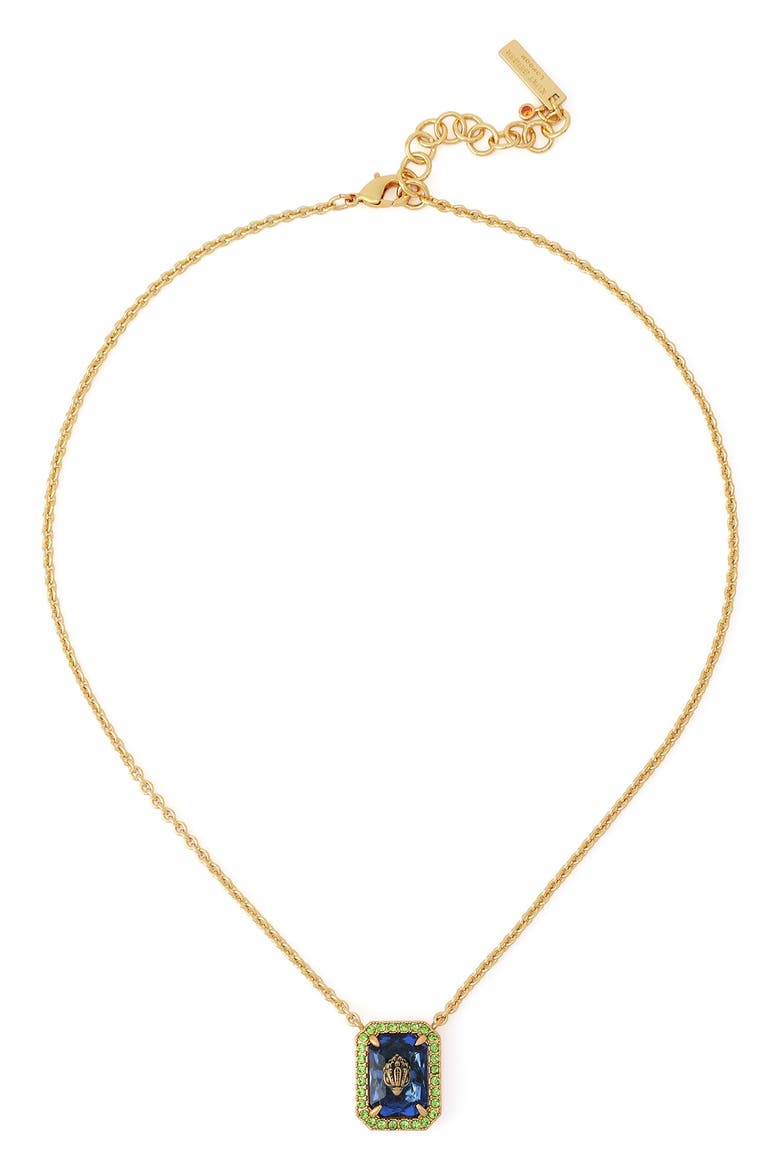 Short Pendant Necklace, Alternate, color, BLUE