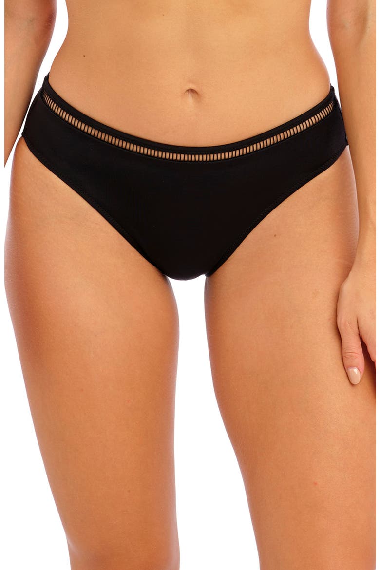 East Hampton Mid Rise Bikini Bottoms, Main, color, BLACK