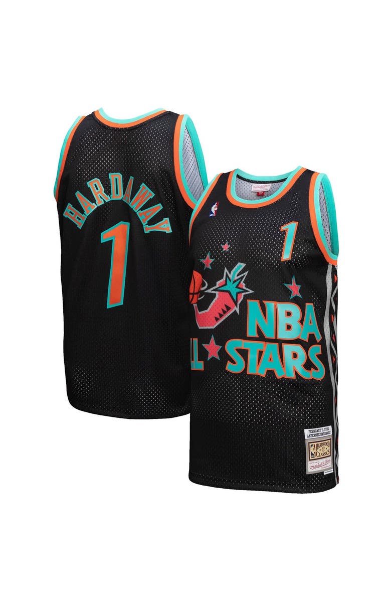 Mitchell & Ness Men's Mitchell & Ness Penny Hardaway Black 1996 NBA All-Star Game Hardwood Classics Reload 3.0 Swingman Jersey, Main, color, 