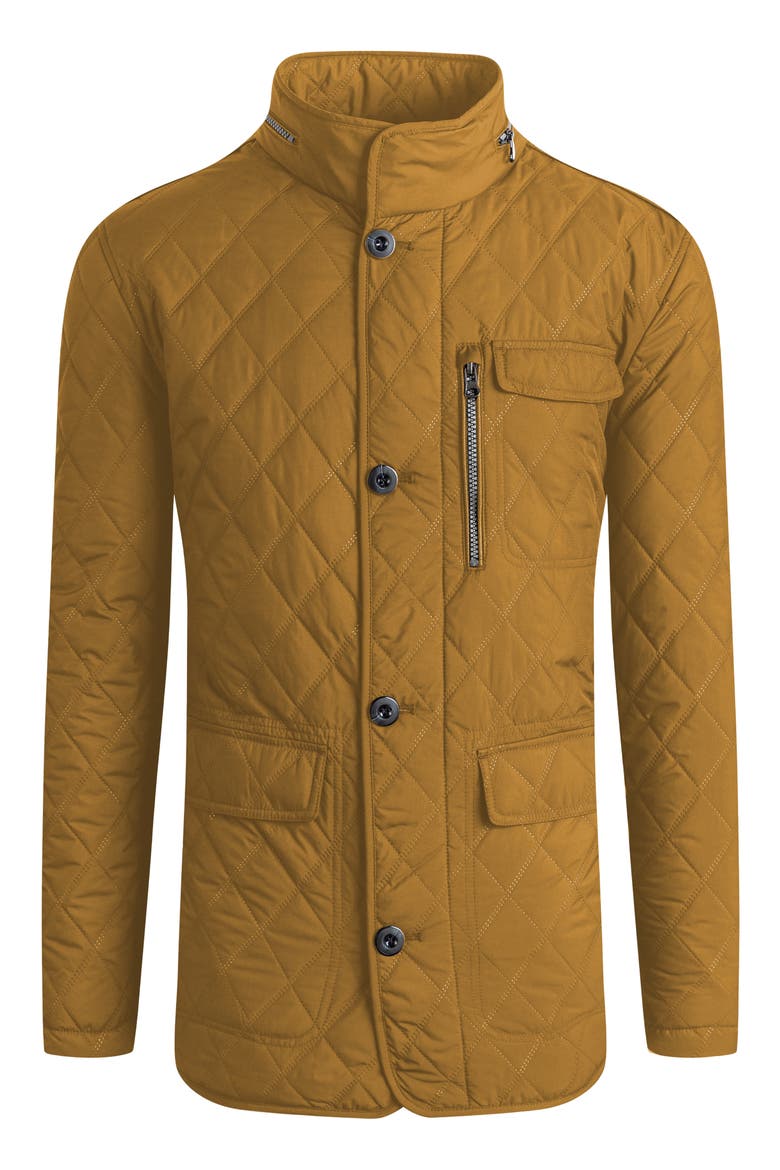 Quilted Jacket, Main, color, DIJON