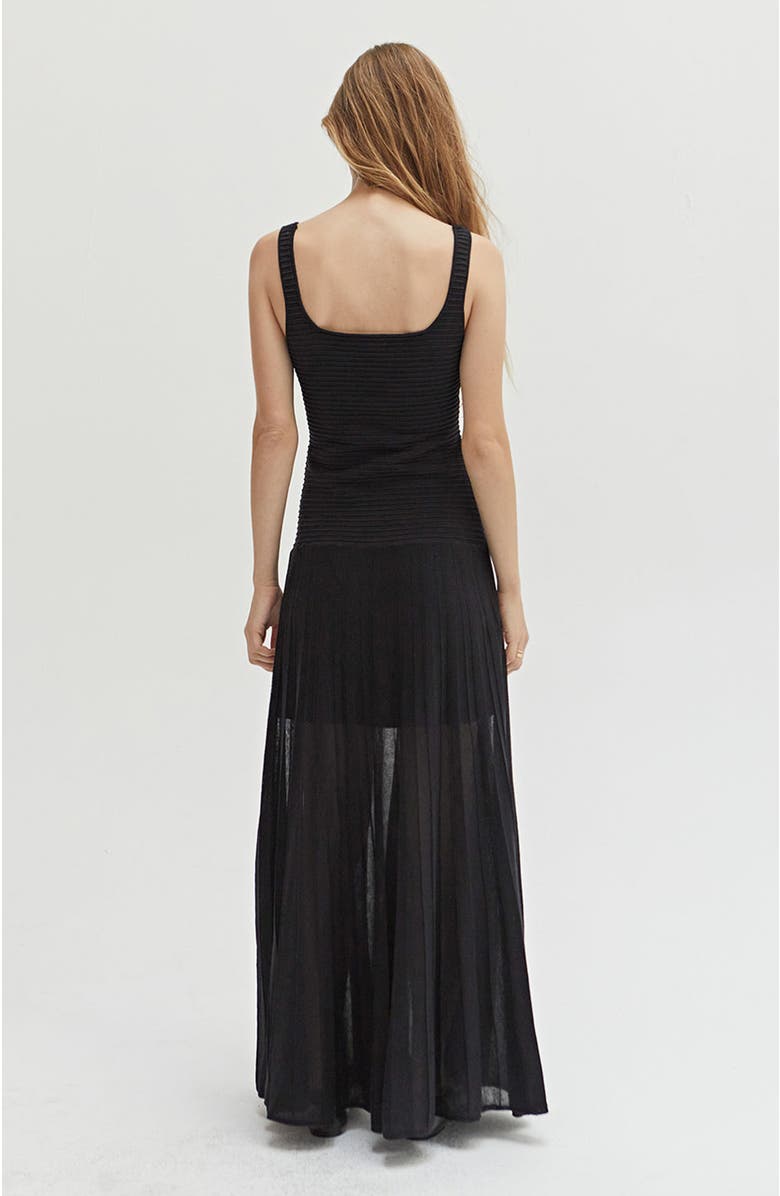 CRESCENT Mixed Media Knit Maxi Dress, Alternate, color,