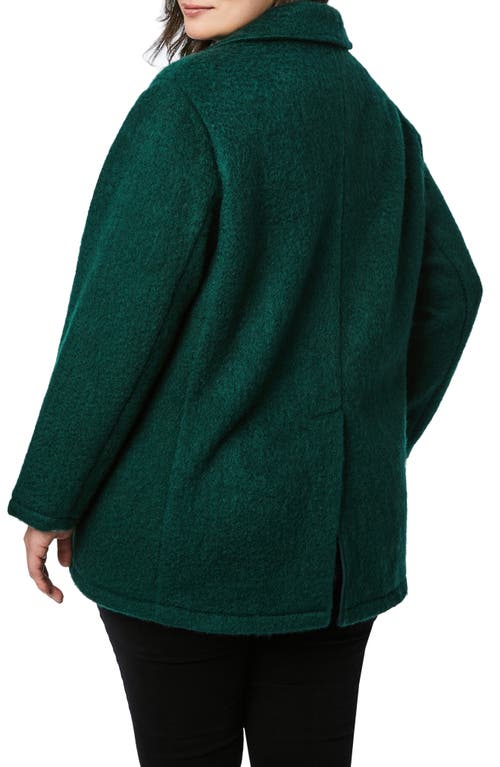 Bernardo Textured Knit Blazer In Green