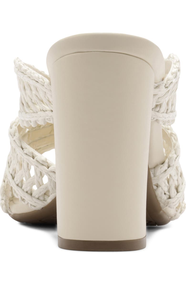 Arezzo Ciara Block Heel Sandal, Alternate, color, Off White