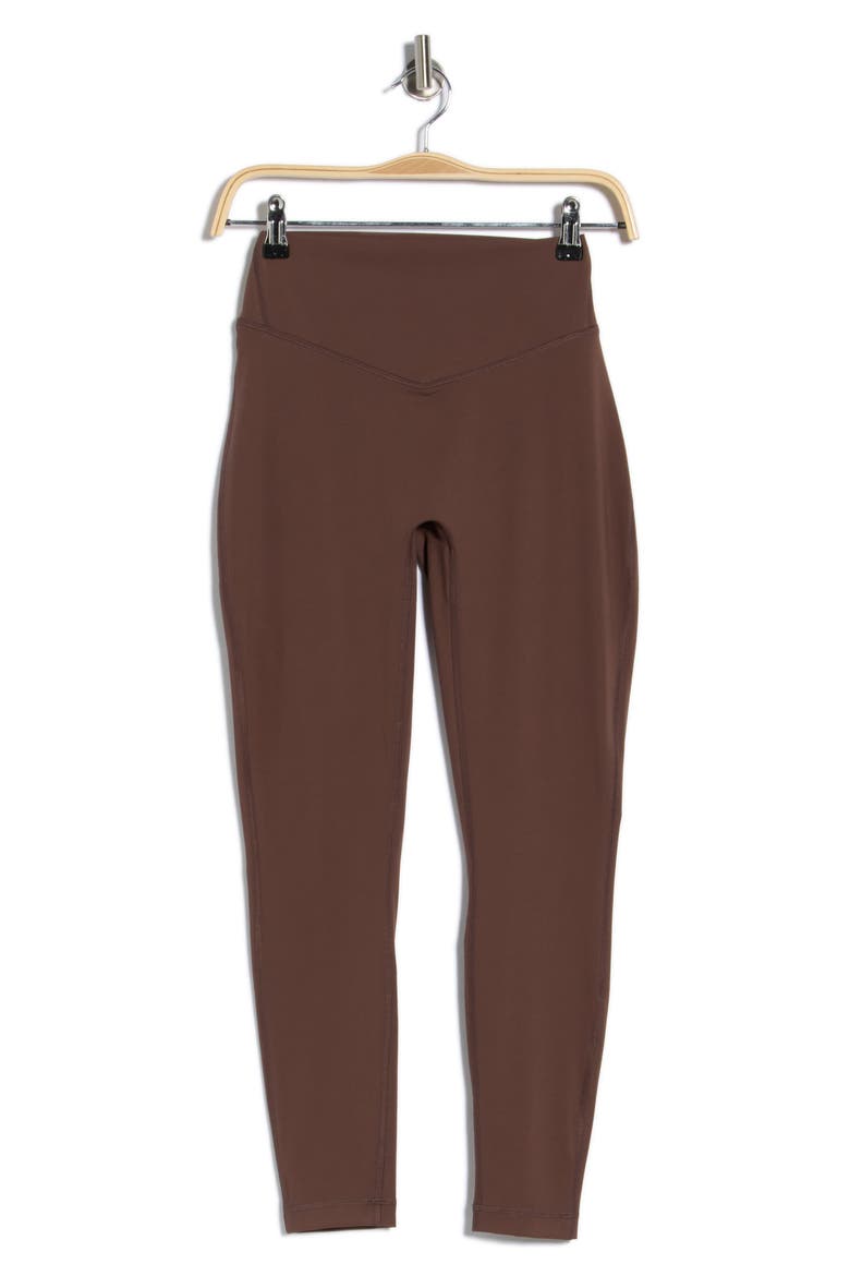 SKN High Waist Leggings, Alternate, color, CLASSIC BROWN