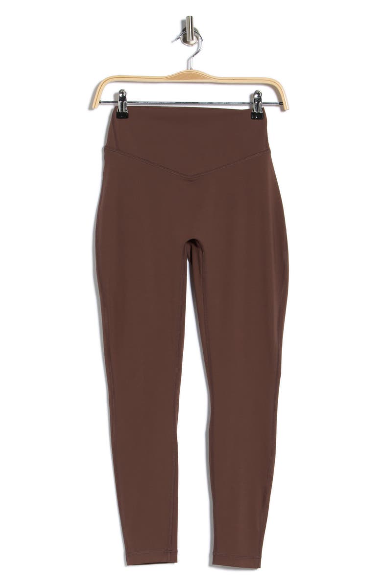 YOGALICIOUS SKN High Waist Leggings, Main, color, Classic Brown