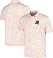 ANTIGUA Men's Antigua White/Orange Cleveland Browns Motion Polo