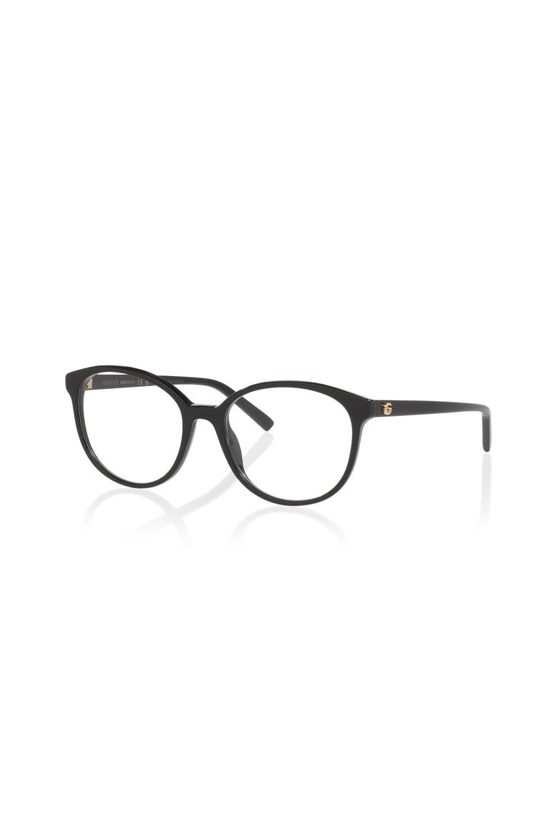 54mm Round optical glasses, Main, color, Black