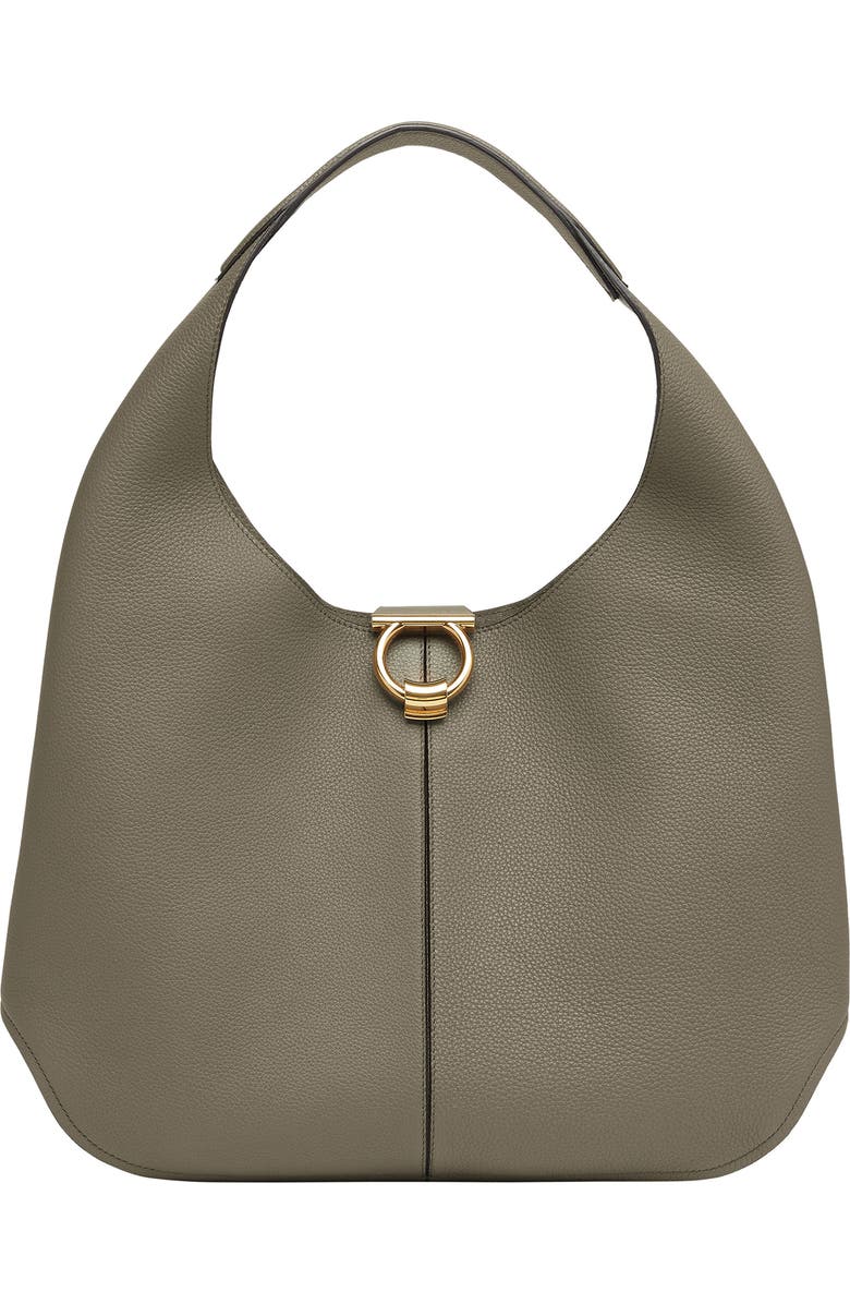 FERRAGAMO Salvatore Ferragamo Margot Leather Hobo Bag, Main, color,