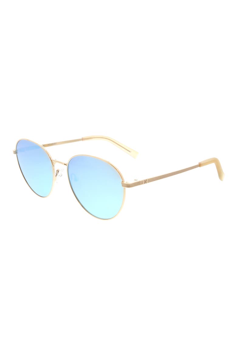 59mm Polarized Round Sunglasses, Alternate, color, GOLD