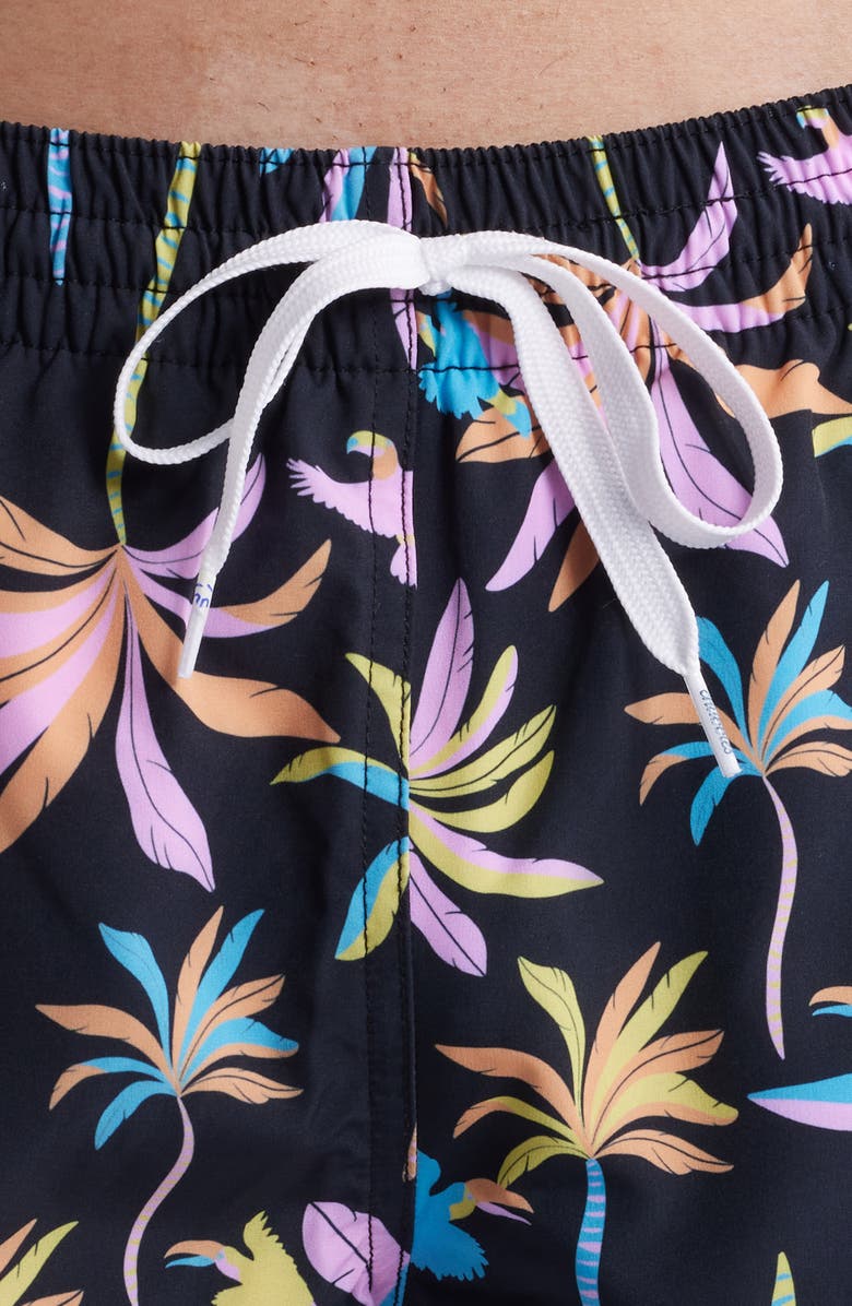 Chubbies The Black Light Nights 5.5-Inch Swim Trunks, Alternate, color, Black