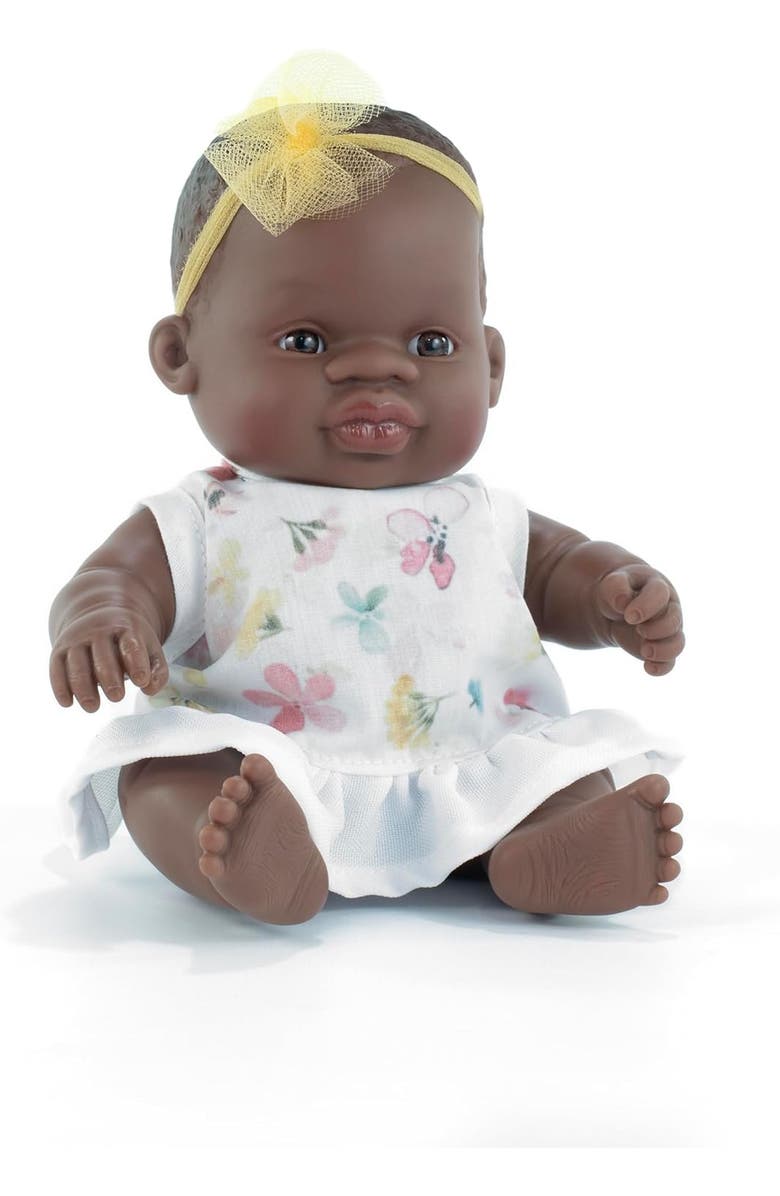 Miniland My friends & Me Collection Baby Doll - 8 1/4'', Main, color, White Floral Multi