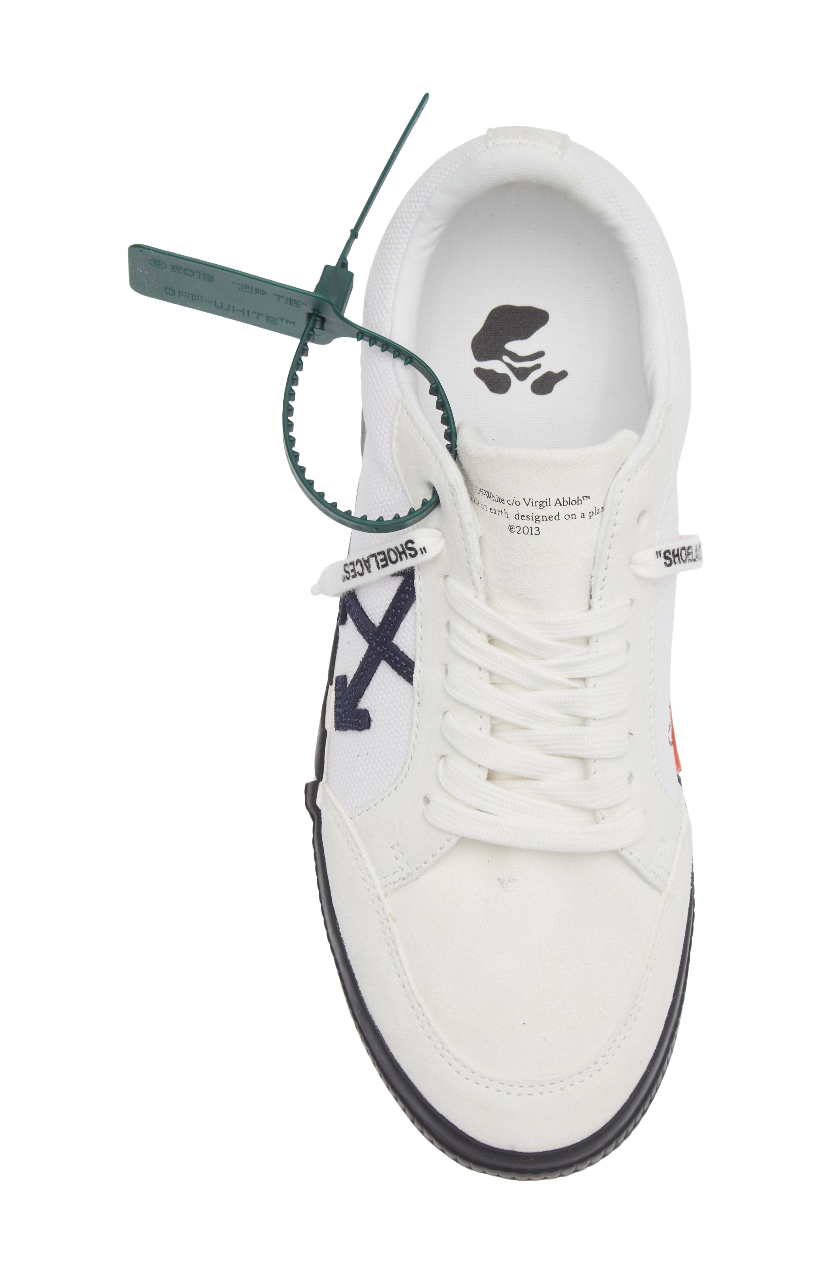 Off-White Low Top Vulcanized Sneaker, Alternate, color, 