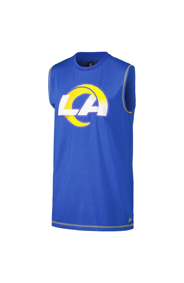 New Era Men's New Era Royal Los Angeles Rams Tank Top, Alternate, color, 