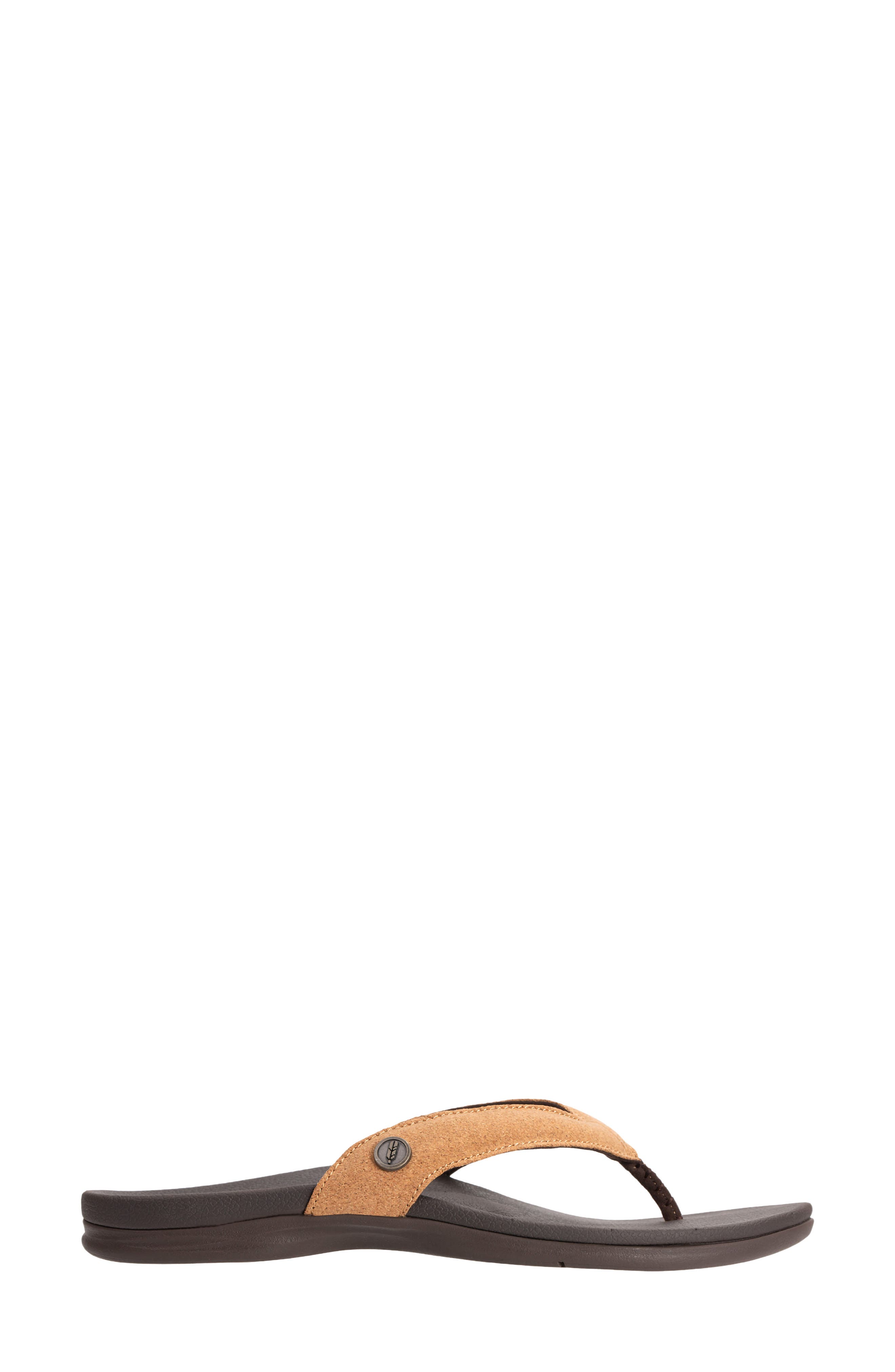 Chameleon Orthotic Flip Flop, Alternate, color, CORK