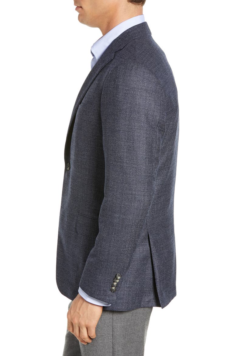 Classic Fit Wool & Silk Blazer, Alternate, color, MEDIUM BLUE