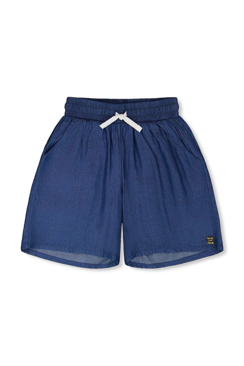 Relaxed Fit Chambray Bermudas, Main, color, Bleu Chambray