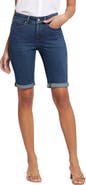 NYDJ Briella Roll Cuff Denim Bermuda Shorts