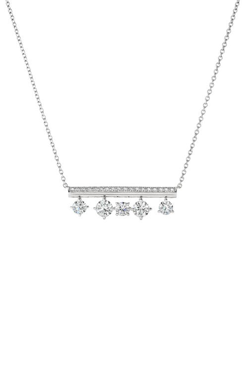 Hearts On Fire Barre Float Pendant Necklace In White Gold/diamond