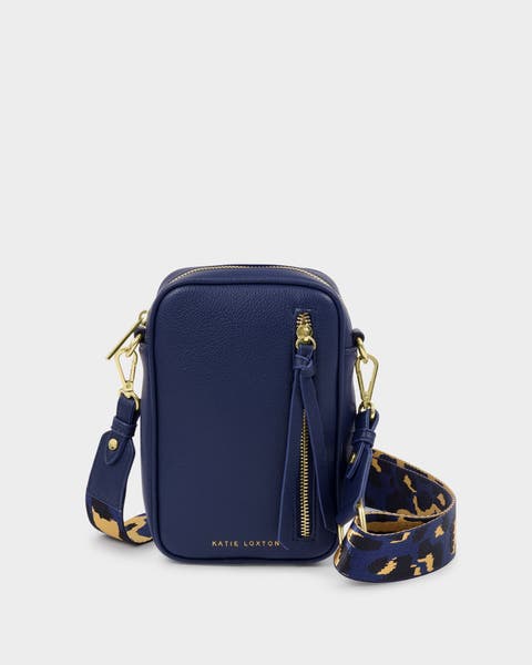 Hallie Small Crossbody Bag in Midnight Blue