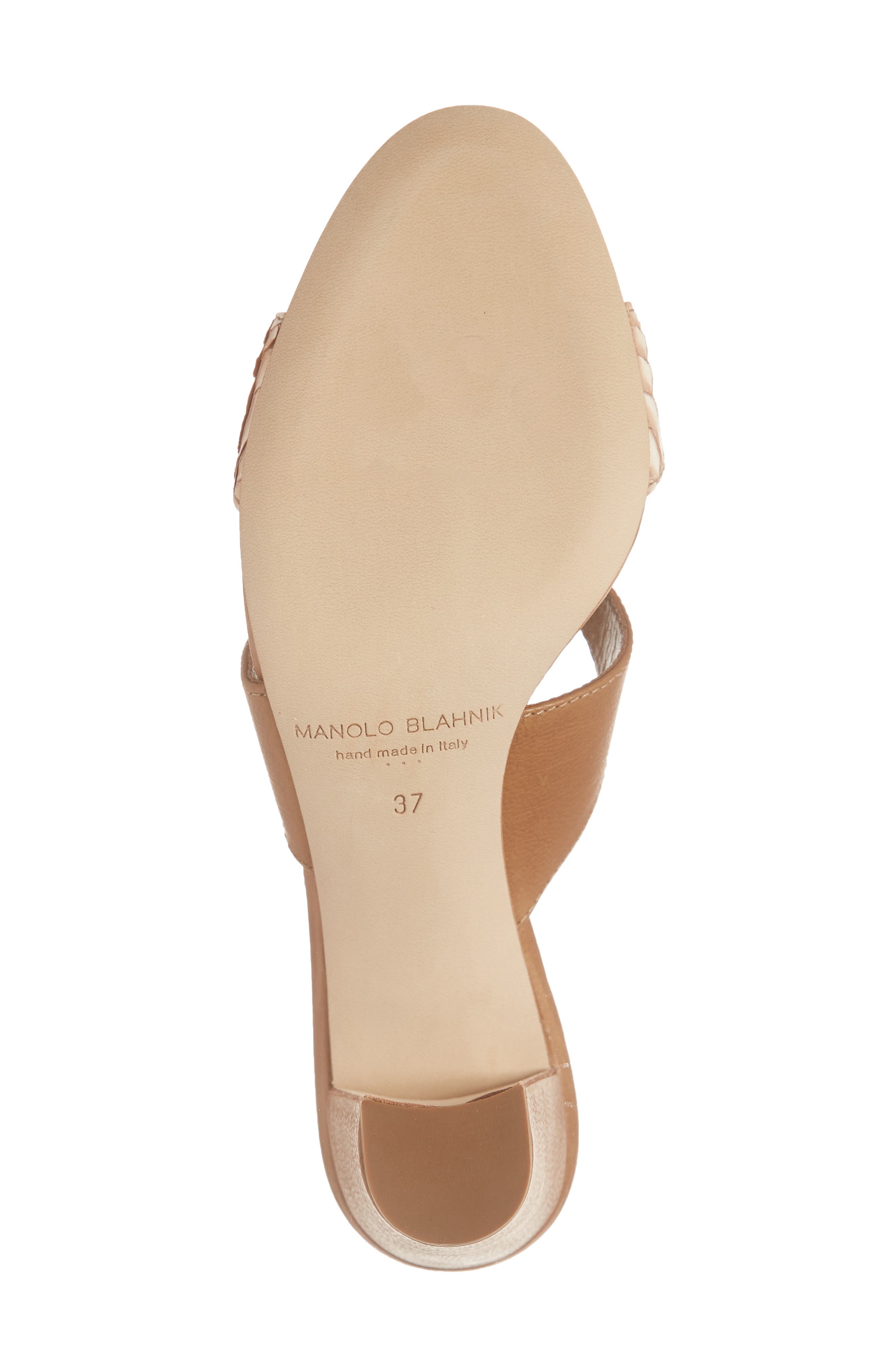 Manolo Blahnik Jedjulul Genuine Snakeskin Slide Sandal, Alternate, color, 