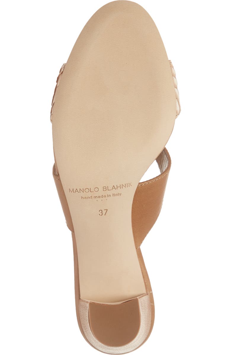 Manolo Blahnik Jedjulul Genuine Snakeskin Slide Sandal, Alternate, color,
