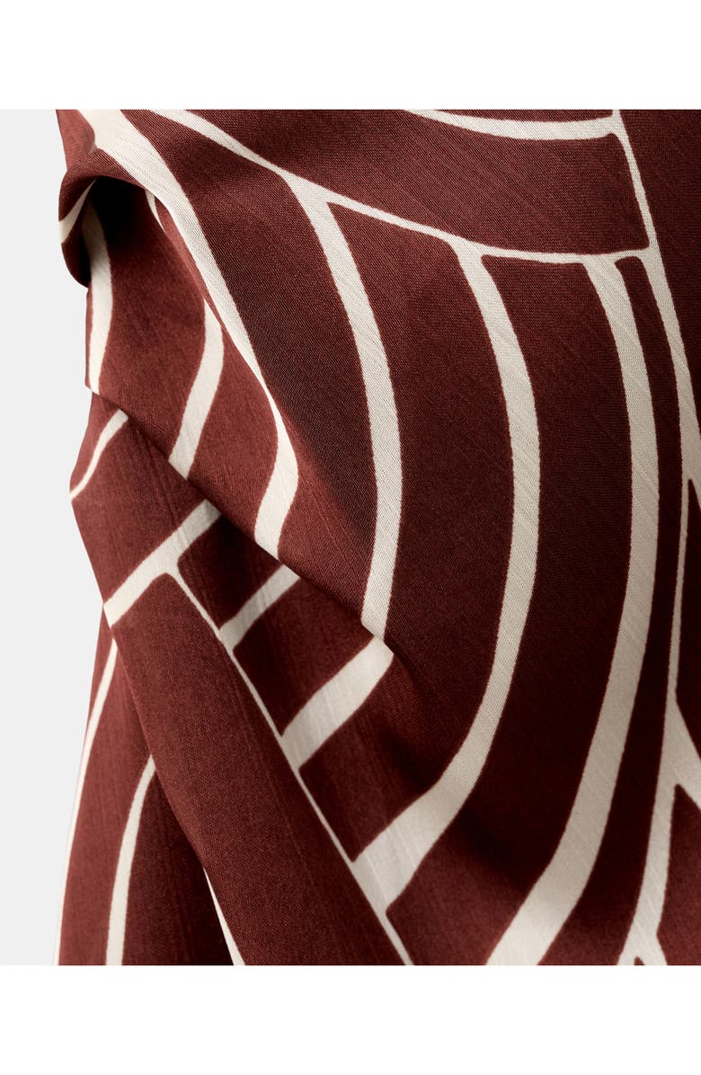 MANGO Geometric Print Sheath Dress, Alternate, color, 