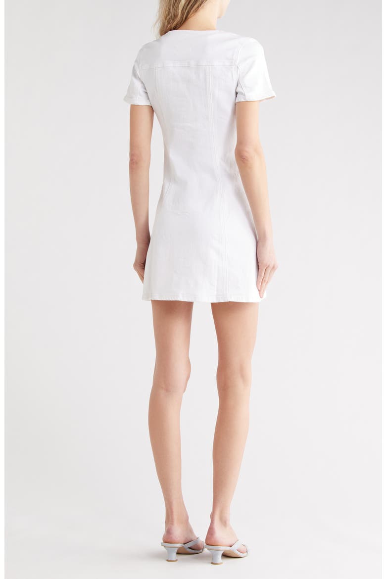 Saratoga Denim Dress, Alternate, color, SALT WHITE