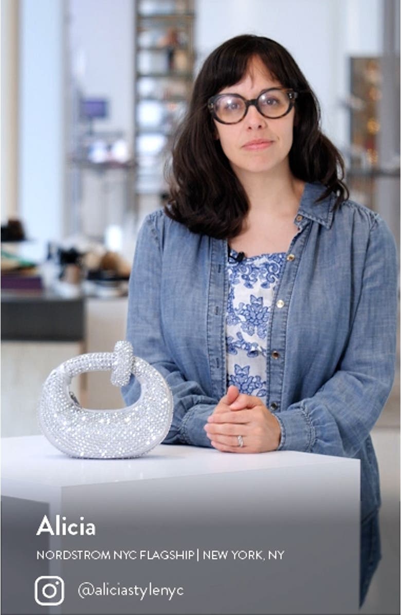 Mini Abacus Embellished Top Handle Bag, sales video thumbnail