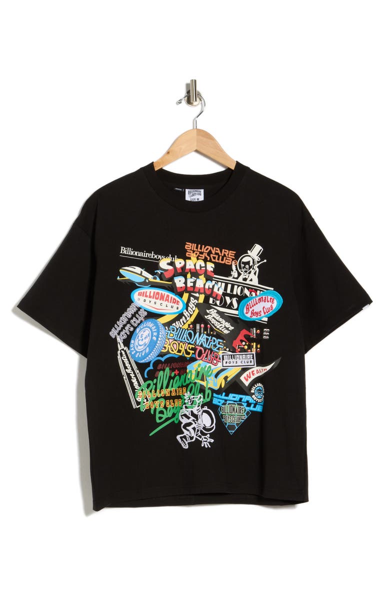 Billionaire Boys Club Space Beach Club Graphic T-Shirt, Alternate, color, Black
