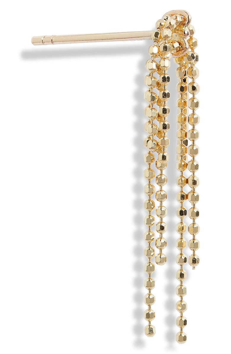 Poppy Finch Cluster Ball Chain Drop Earrings, Alternate, color, 14K Yellow Gold