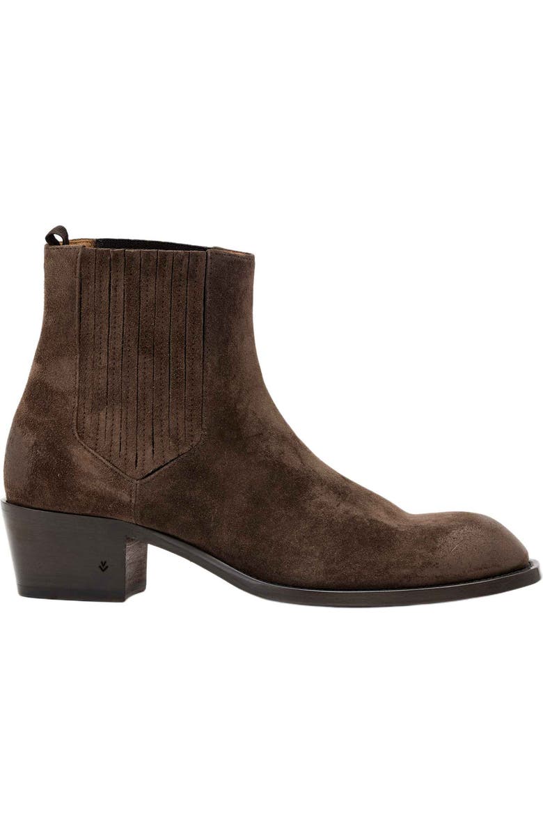 John Varvatos Rustin Chelsea Boot, Alternate, color, Chocolate