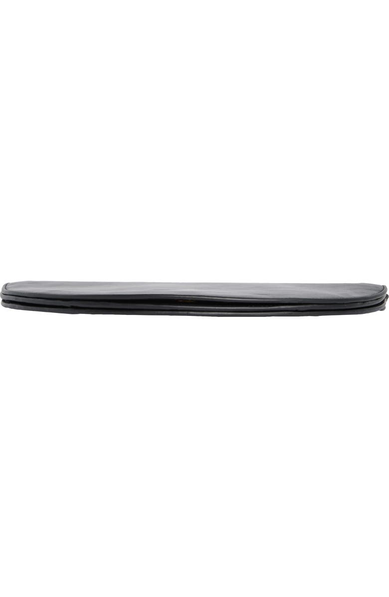 Vince Arca Leather Clutch, Alternate, color, Black