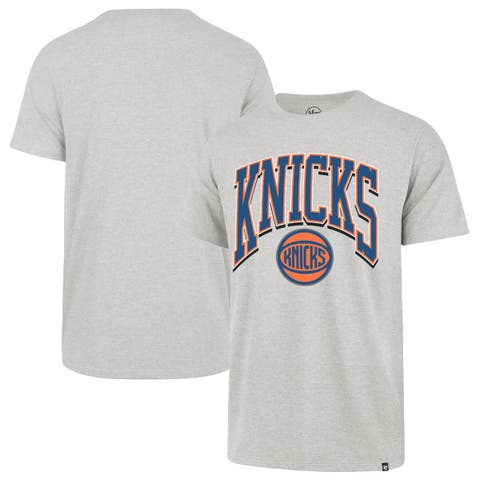 Men's '47 Gray New York Knicks Walk Talk Franklin T-Shirt