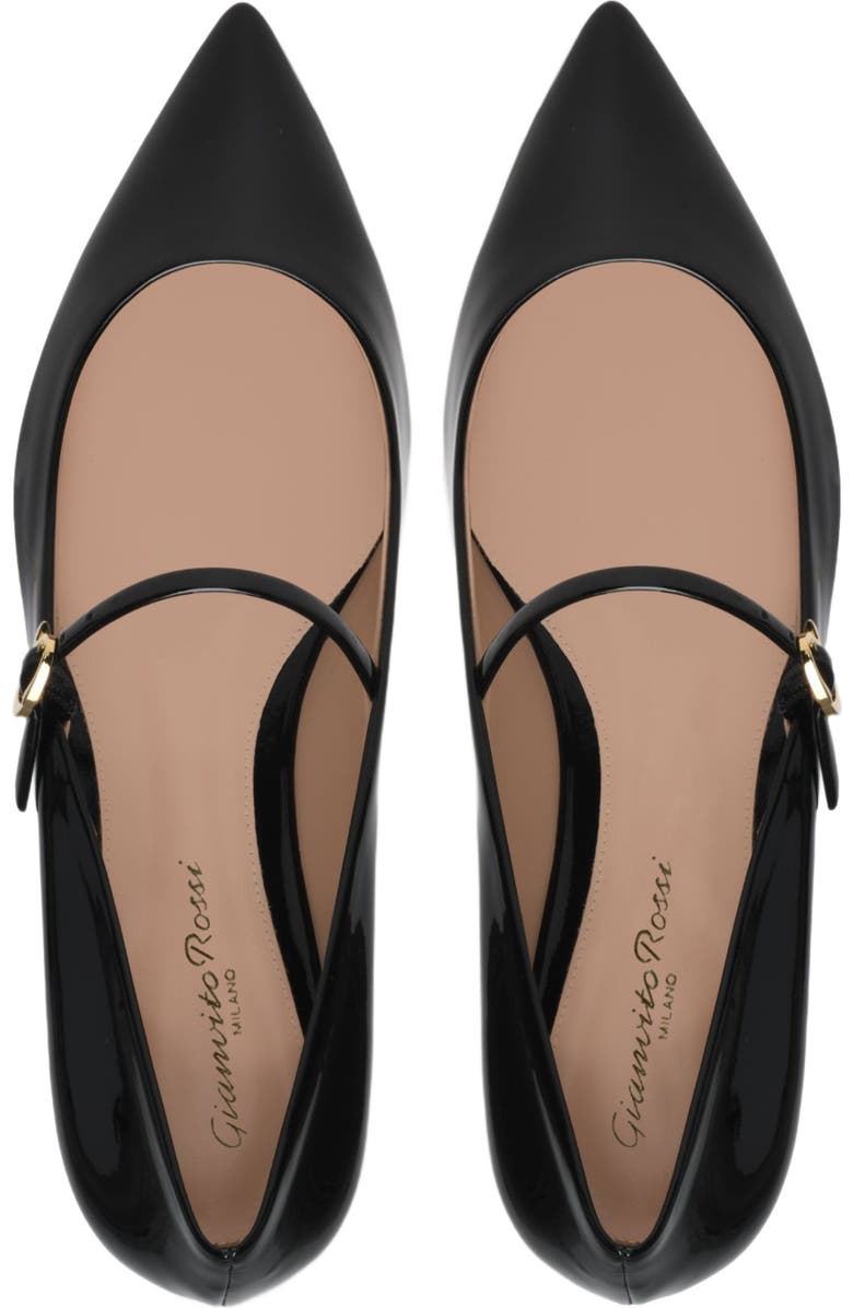 Gianvito Rossi Ribbon Jane Ballerinas, Alternate, color,