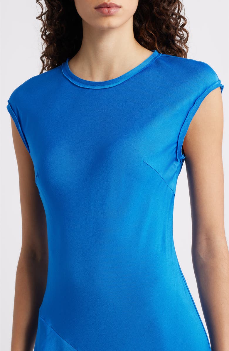 KOBI HALPERIN Leilani Asymmetric Ruffle Maxi Dress, Alternate, color, Blue Jay