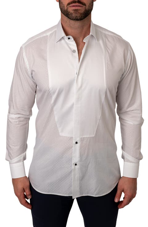 Fibonacci Dots Contemporary Fit Button-Up Shirt