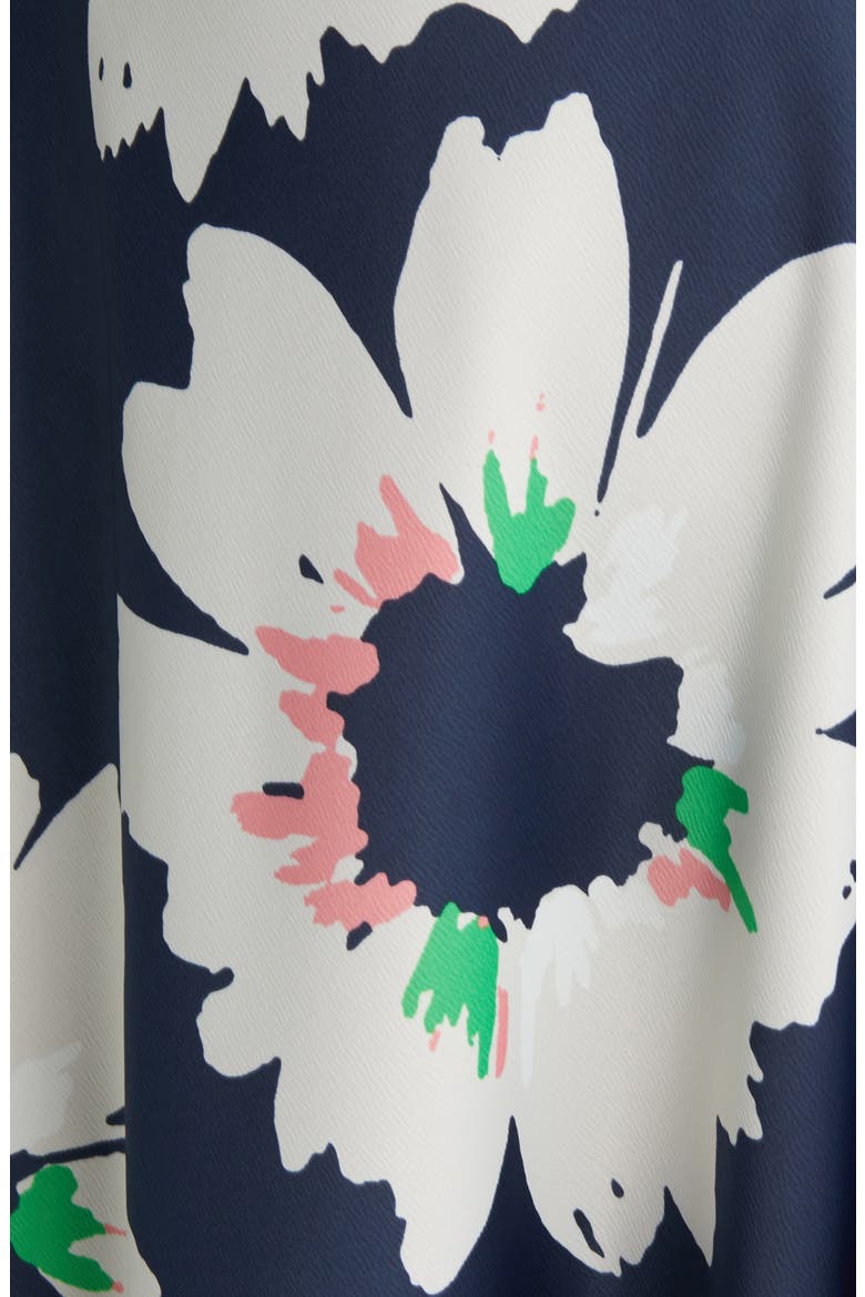 Daysiah Floral Puff Sleeve Dress, Alternate, color, DARK NAVY