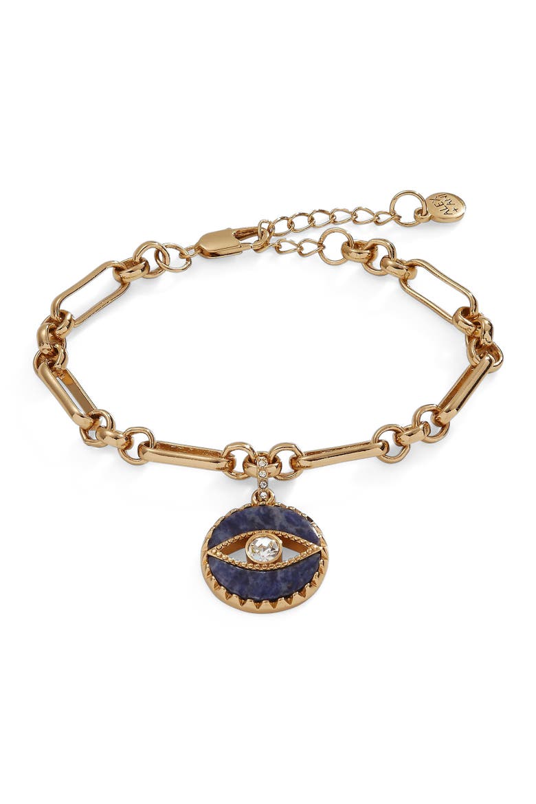 Evil Eye Chain Bracelet, Main, color, Gold