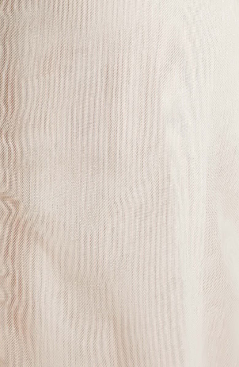 Simone Rocha Sheer Sculpted Gathered Bust Dress, Alternate, color, Nude