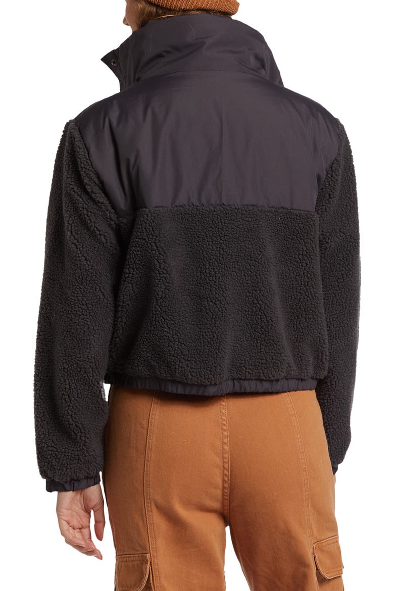 Lost Trails Fleece & Ripstop Jacket, Alternate, color, BLACK SAND