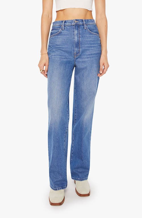 Mother Tunnel Vision Sneak High Waist Straight Leg Jeans In Blue