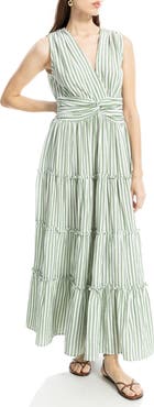 MAX STUDIO Knotted Waist Maxi Dress