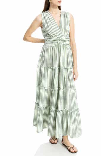 MAX STUDIO Knotted Waist Maxi Dress