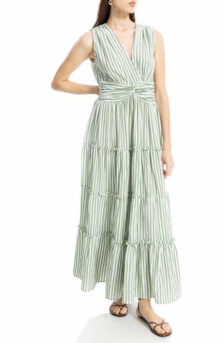 MAX STUDIO Knotted Waist Maxi Dress